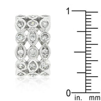 Thumbnail for Triple Row Clear Cubic Zirconia Eternity Band Rings JGI   