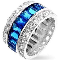 Thumbnail for Triple Row Sapphire Eternity Band Rings JGI   
