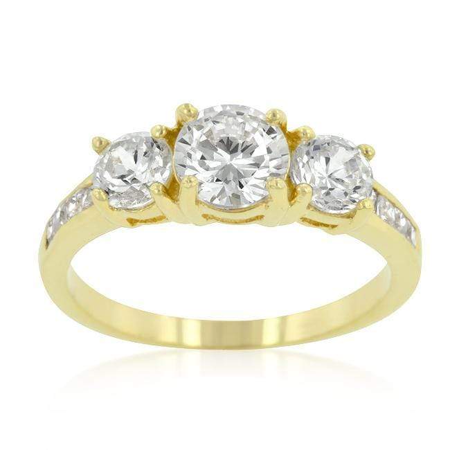 Triplet Golden Wedding Ring Rings JGI   