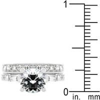 Thumbnail for White Wedding Bridal Set Rings JGI   
