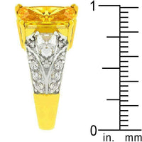 Thumbnail for Yellow Cubic Zirconia Fashion Ring Rings JGI   