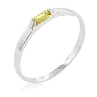 Thumbnail for Yellow Petite Solitaire Ring Rings JGI   