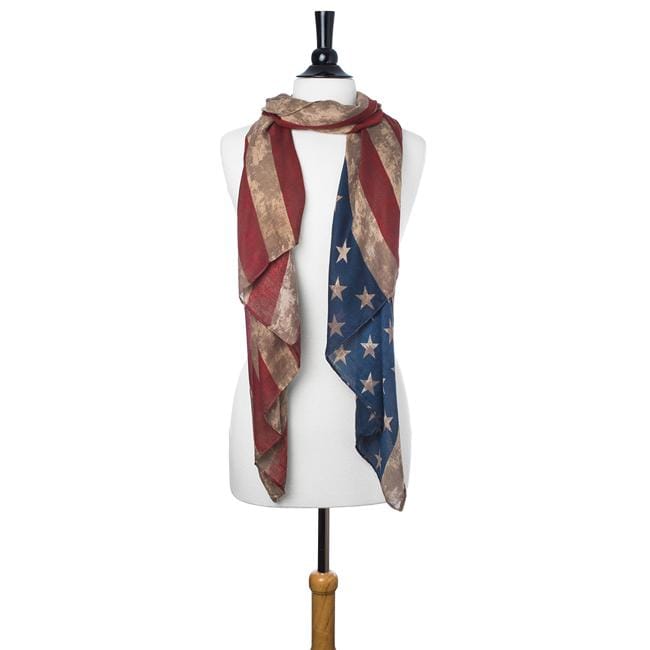 American Flag Inspired Scarf | Angelucci Jewelry
