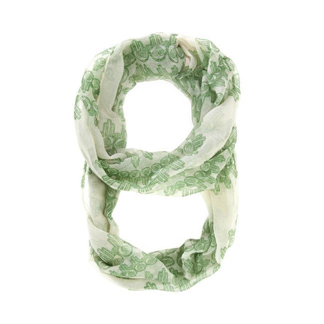 Mixology Green Infinity Scarf Scarves JGI   