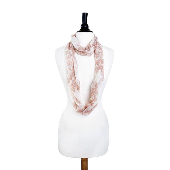 Mixology Peach Infinity Scarf Scarves JGI   