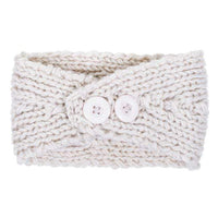 Thumbnail for Off White Bernadette Heart Design Knit Headband Scarves JGI   