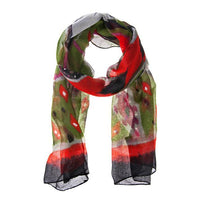 Thumbnail for Red Aida Aztec Print Scarf Scarves JGI   