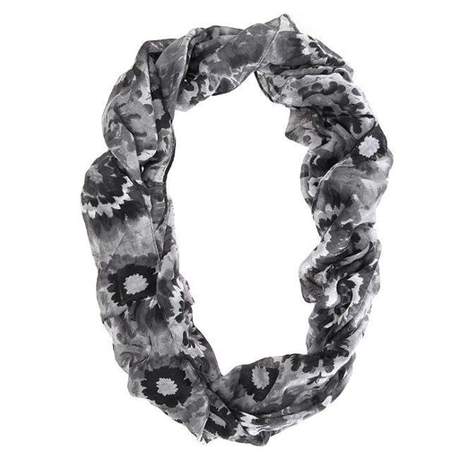 Scrunchy Black Infinity Scarf Scarves JGI   