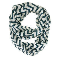 Thumbnail for Striped Green Infinity Scarf Scarves JGI   