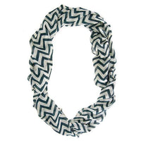 Thumbnail for Striped Green Infinity Scarf Scarves JGI   