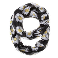 Thumbnail for Sunflower Black Infinity Scarf Scarves JGI   