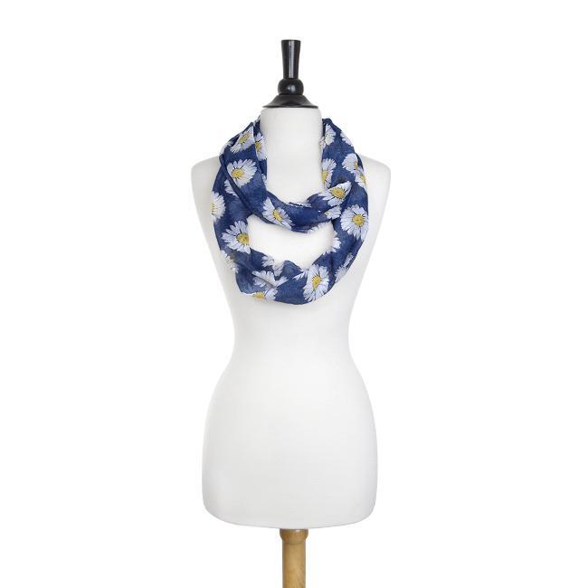 Sunflower Blue Infinity Scarf Scarves JGI   