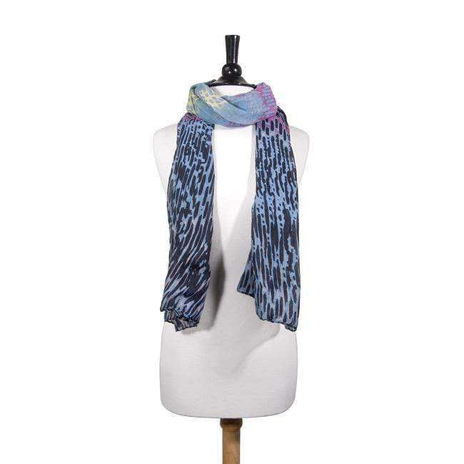 Sydney Watercolor Black Scarf Scarves JGI   