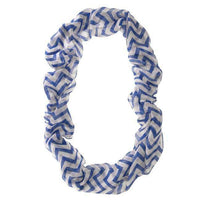 Thumbnail for Zig Zag Blue Infinity Scarf Scarves JGI   