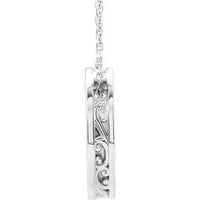 Thumbnail for Sterling Silver Engravable Scroll Disc Necklace  STULLER Default Title  