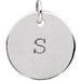 Sterling Silver Posh Mommy® Engravable Medium Disc Pendant  STULLER   
