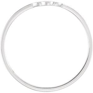 Sterling Silver Youth Signet Ring with Cross Size 3  Stuller   