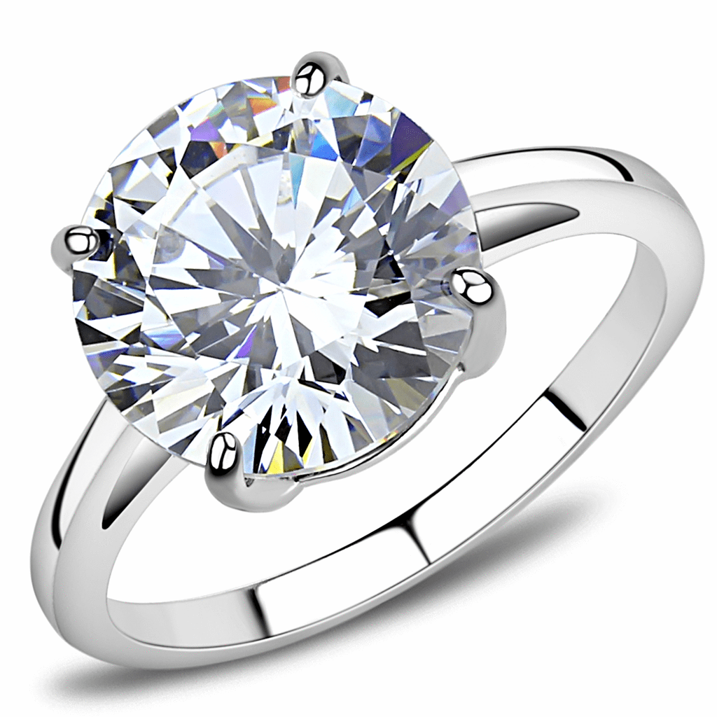 3 Carat Cubic Zirconia Round Solitaire Engagement Ring-The Queen