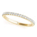 1/5 Carat Round Diamonds Pave Prong Set Wedding Band-Angelucci-Jewelry