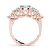 angelucci-jewelry-1 1/3-Carat 5-Stone Round Brilliant Shape 14-Karat Trellis Diamond Wedding Ring