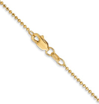 Thumbnail for BALL CHAIN DIAMOND CUT: 14k 1.2mm D/C Beaded Pendant Chain