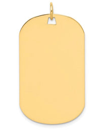 Thumbnail for 14 Karat Yellow Gold Military Dog Tag